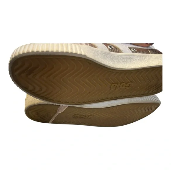 J Crew Gola Coaster Low Top Sneakers in Rose Gold Mark Cox Pink Metallic EUCSB12 - Picture 5 of 5